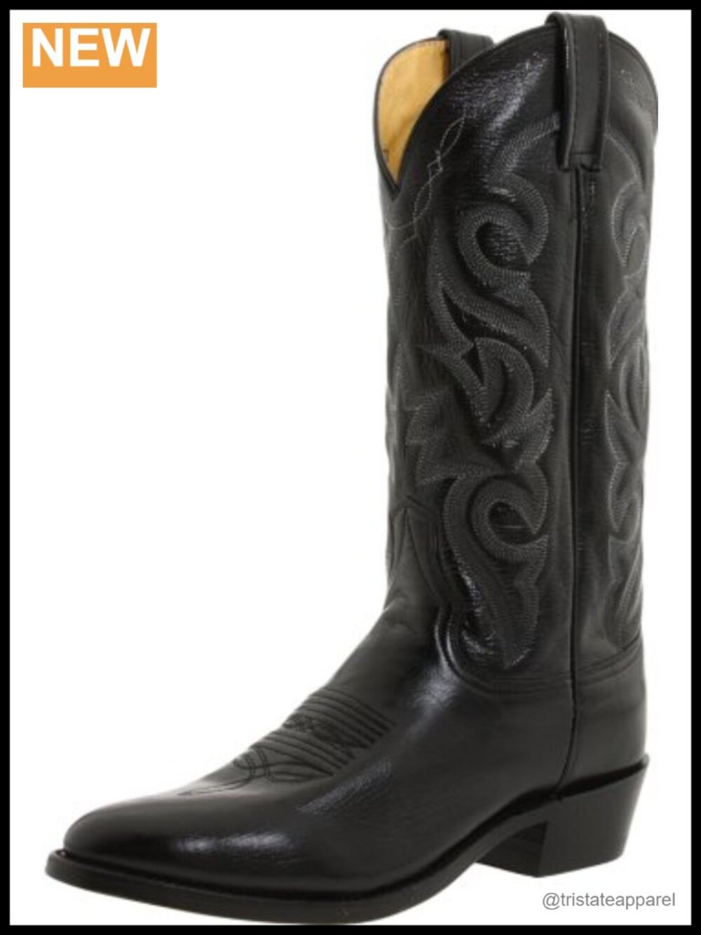 Dan Post Milwaukee Leather Western Cowboy Boots Round Toe